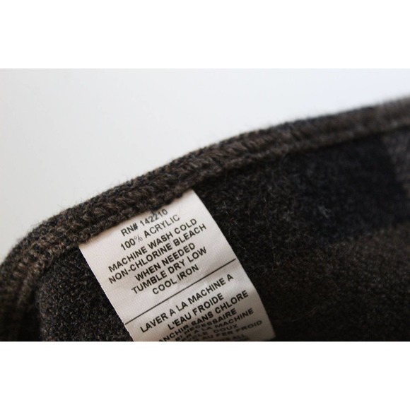 Mer Sea Classic Travel Wrap Plaid Fringe Poncho Brown MerSea One Size OS H14279 - Picture 3 of 10